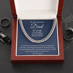 To My Amazing Dad | I Love You - Cuban Link Chain